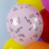Воздушный шар (12''/30 см) С Днем Рождения! (нотки)